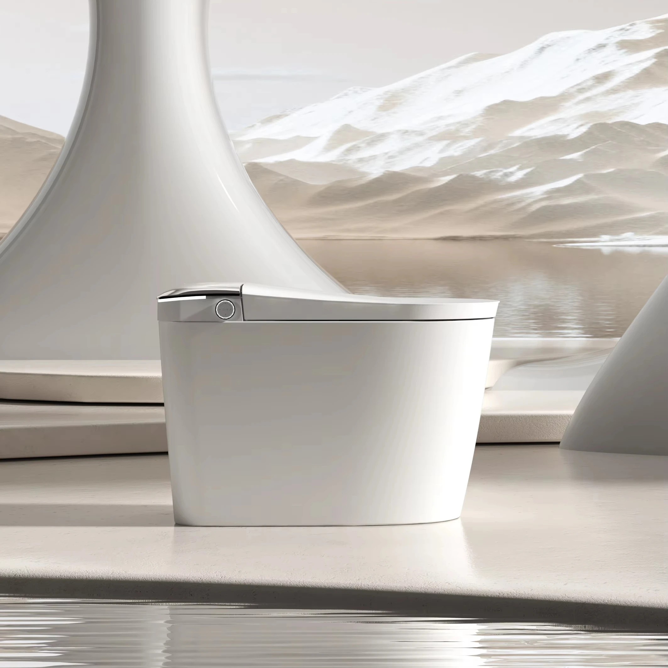 

Smart Toilet Auto Flush Auto Open Lid Heated Seat Front Rear Wash Remote Control IPX4 Waterproof Emergency Flush
