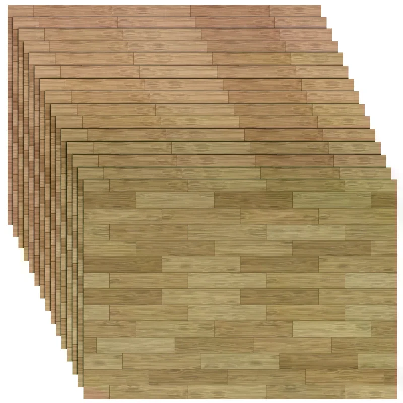 

15 шт. миниатюрных обоев и напольных покрытий для кукольного домика, самоклеящиеся мини-доски для пола и обои для стен, имитирующие реальный вид