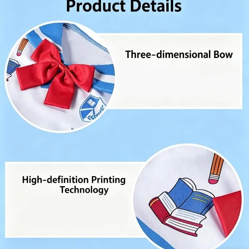 Back To School Day Outfit For Geese Celebrate Important Instances Fashion Funny Uniform With Cap Outdoor Display JOMD
