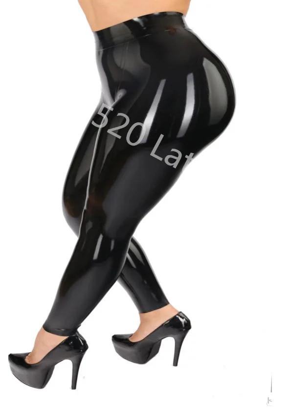 Handgemachte Natürliche Latex Frauen Hosen Sexy Haut-Engen Latex Gummi Famale Leggings Ouvert IN Verschiedenen Farben Keine Zipper