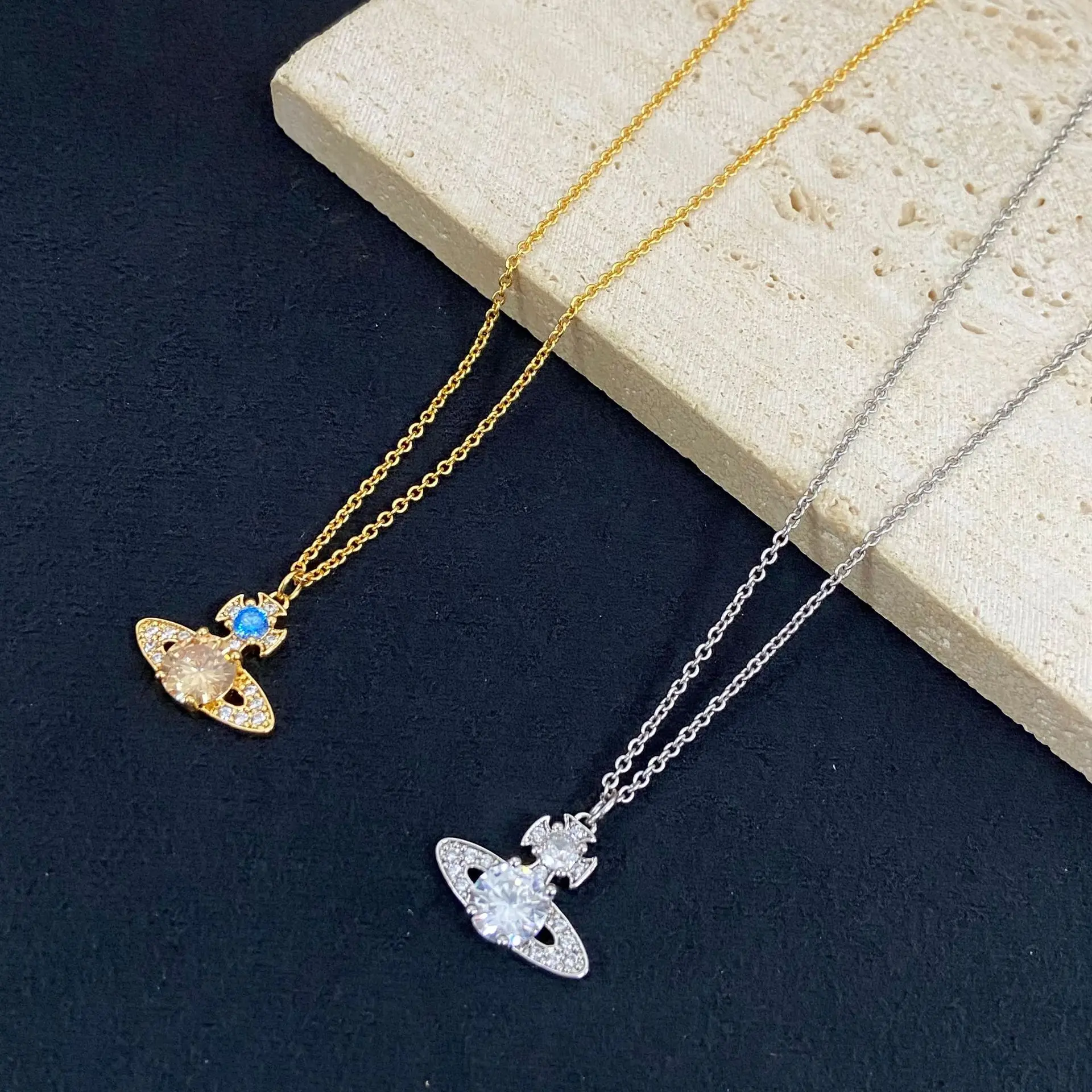 Vivienne westwood fish necklace-AliExpress