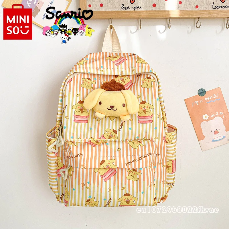 Ransel anak perempuan Miniso Sanrio, ransel anak perempuan ringan dan berkualitas tinggi, ransel mahasiswa kapasitas besar dan modis