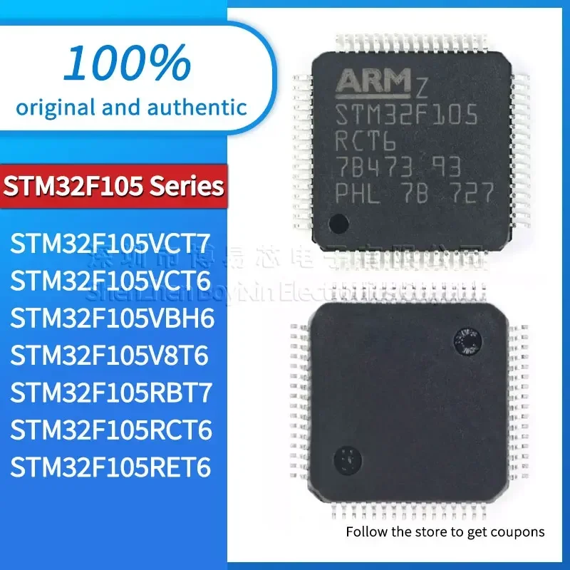 

STM32F105VCT7 STM32F105VCT6 STM32F105VBH6 STM32F105V8T6 STM32F105RBT7 STM32F105RCT6 STM32F105RET6 original authentic