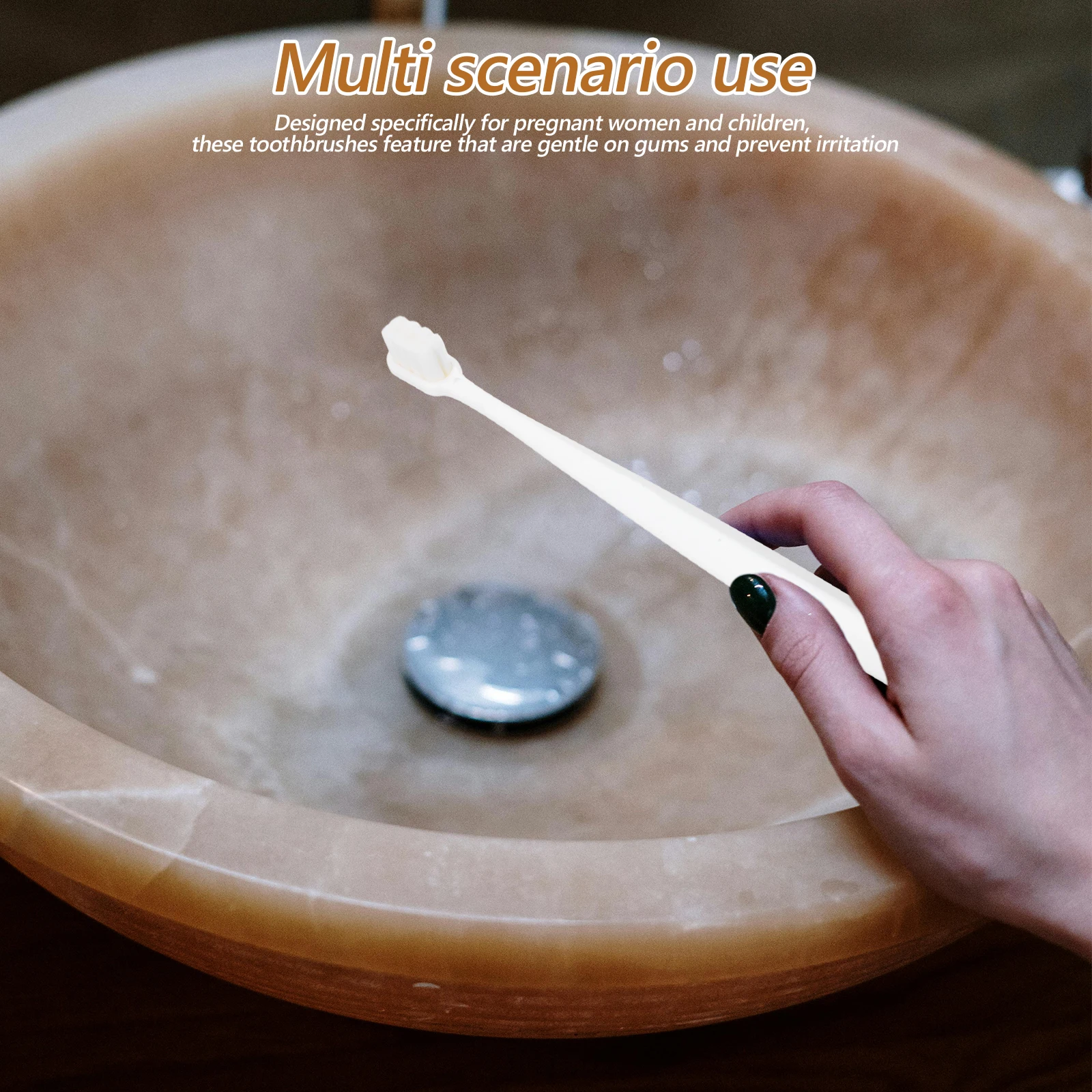 

6 шт., щетка для чистки зубных щеток для беременных женщин и детей, удобные для путешествий, объемные зубные щетки для ухода за полостью рта