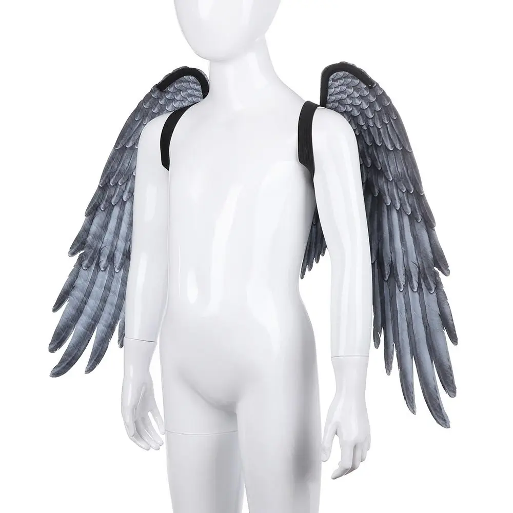Non-woven Fabric Angel Wings Handmade Craft Feather Wing Party Wings Elastic Straps Mardi Gras Cosplay Elf Wings Boys Girls