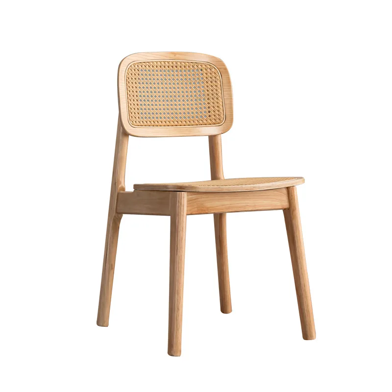 

Rattan retro chair, catering milk tea shop commercial leisure