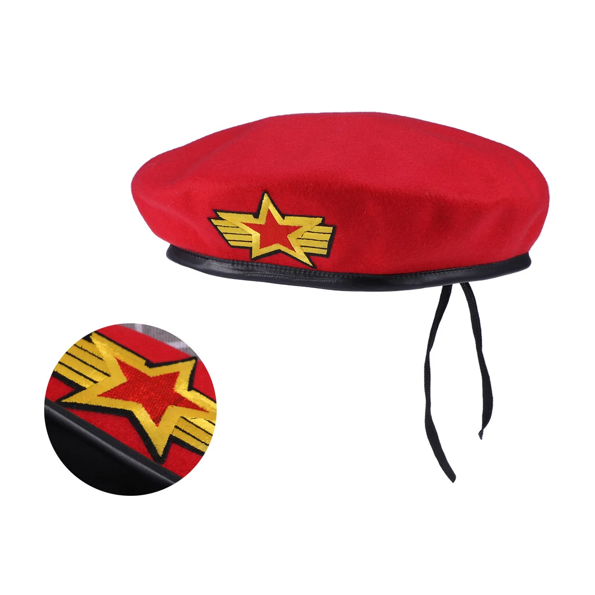 

Stage Performance Hat Retro Woolen Beret Adjustable Sailor Cap For Costume Dance Party Fashion Accessory Beret Hat