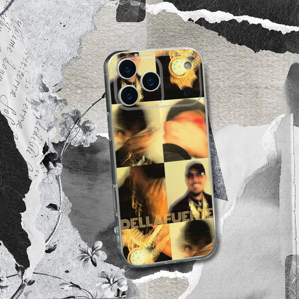 Casing HP D-Dellafuente Rapper Untuk iPhone 17,16,15,14,13,12,11 Pro,Max,Plus,X,XS,XR,SE4,E Mini Transparan Bahan Lembut