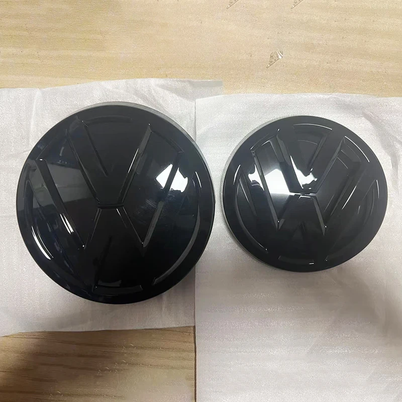 フォルクスワーゲン-ゴルフ-75-mk75-2018-2019-2020-138mm-車用フロントグリルバッジと110mmリアトランクエンブレムリッドロゴアクセサリー
