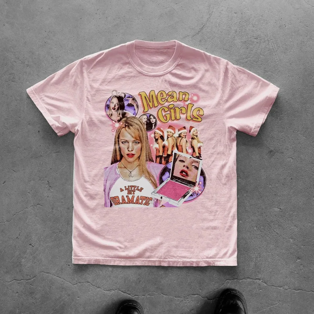 يعني الفتيات تي شيرت - 2004 فيلم ريترو تصميم تي شيرت، كلاسيكي Y2K في سن المراهقة فيلم تي شيرت للجنسين القطن الخالص ملابس الشارع الشهير/تي شيرت