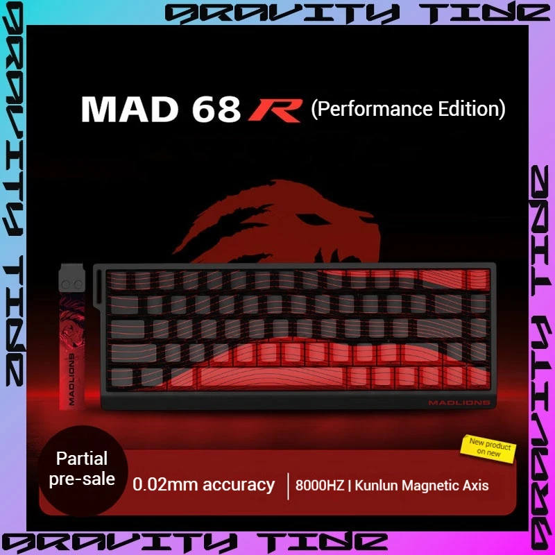 Madcatz MAD60 Mad68 HE Magnetic Switch Mechanical Keyboard Rapid Trigger Wired Game Keyboard Valorant Madlions Mad60 Keyboard