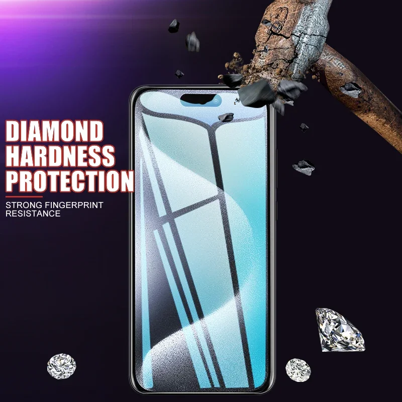 5 pezzi di vetro temperato trasparente per iPhone 13 14 15 16 Plus Pro Max protezione schermo per iPhone 13 Mini pellicola protettiva in vetro