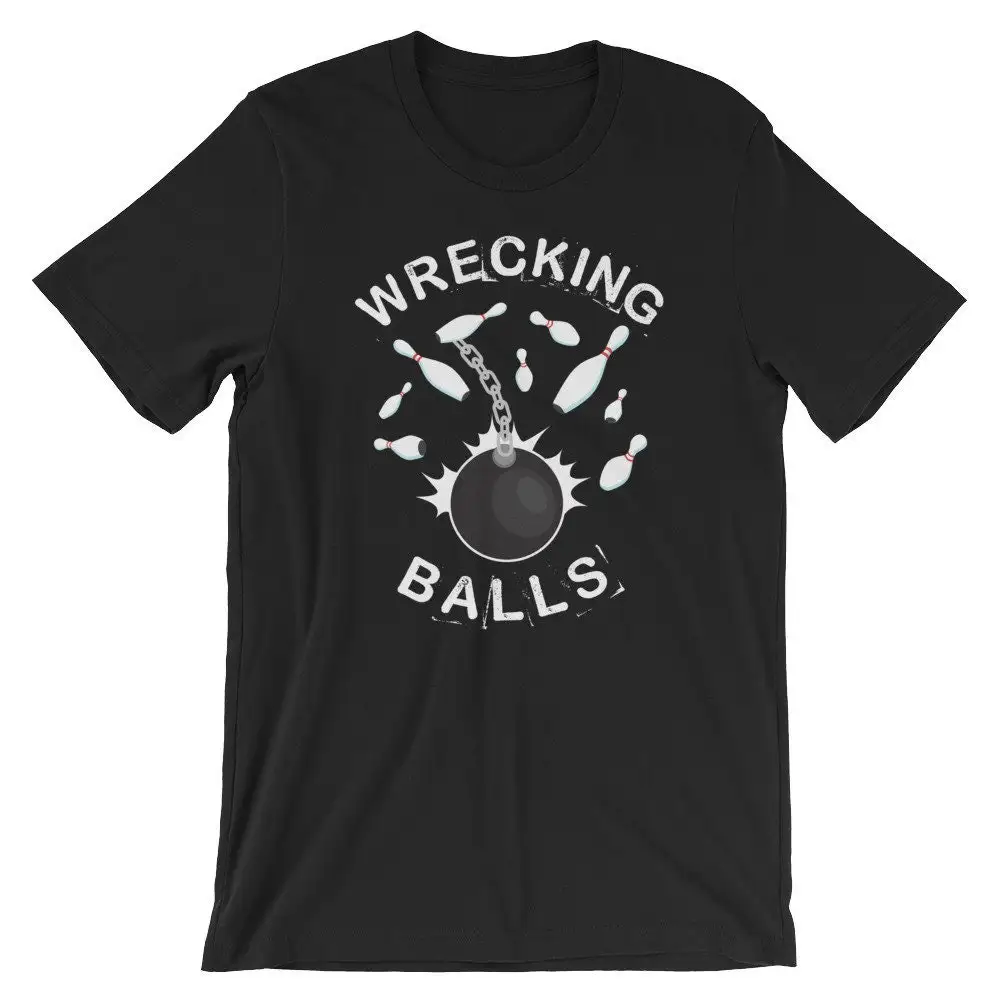 Funny Bowling Team T Shirt For Men Or Women Wrecking Balls