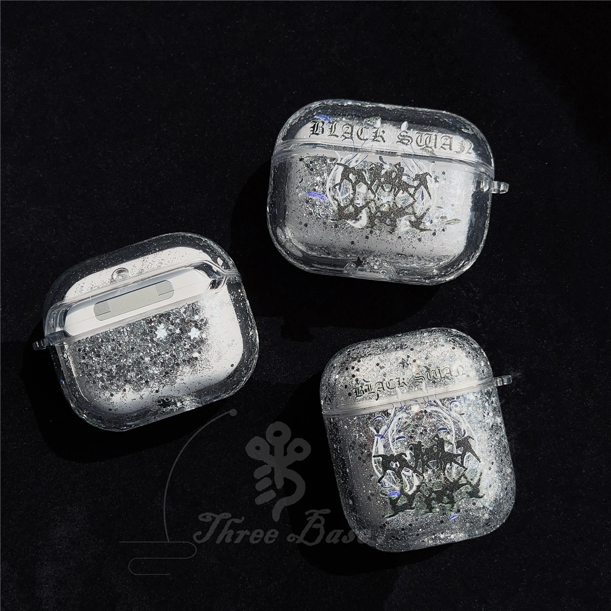 Ốp Lưng Dành Cho Airpods Pro2 2022 Bao Blackswan Quicksand Vỏ Rung Pro Gen 2 3 Dễ Thương Tai Nghe Chụp Tai Bảo Vệ ốp Lưng