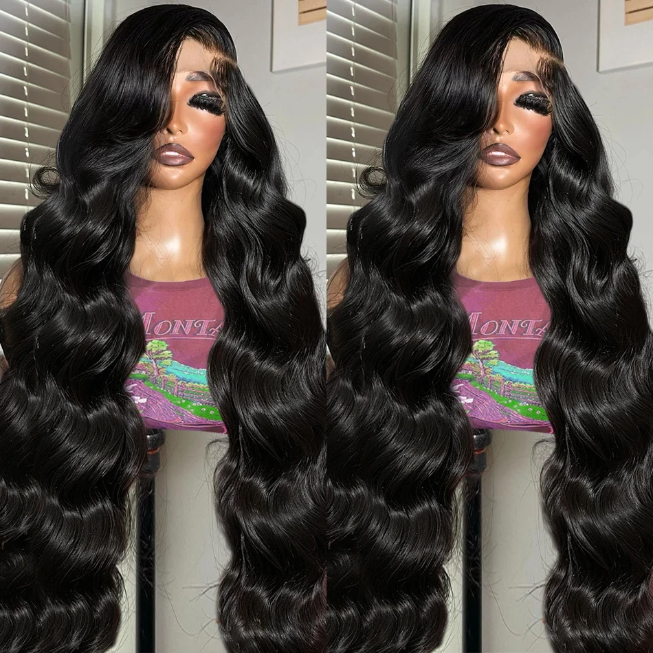 

30 40 Inch 13x4 HD Lace Frontal Wig Human Hair Brazilian Body Wave Lace Front Wig Pre Plucked Neddie Lace Wigs for Women