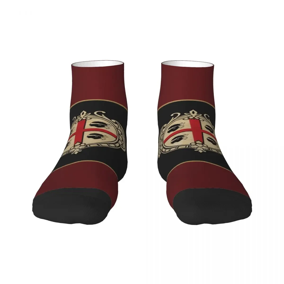 Funny Mens Vintage Sardinia Coat Of Arms Dress Socks Unisex Comfortable Warm 3D Print Italy Sardegna Patriotic Crew 