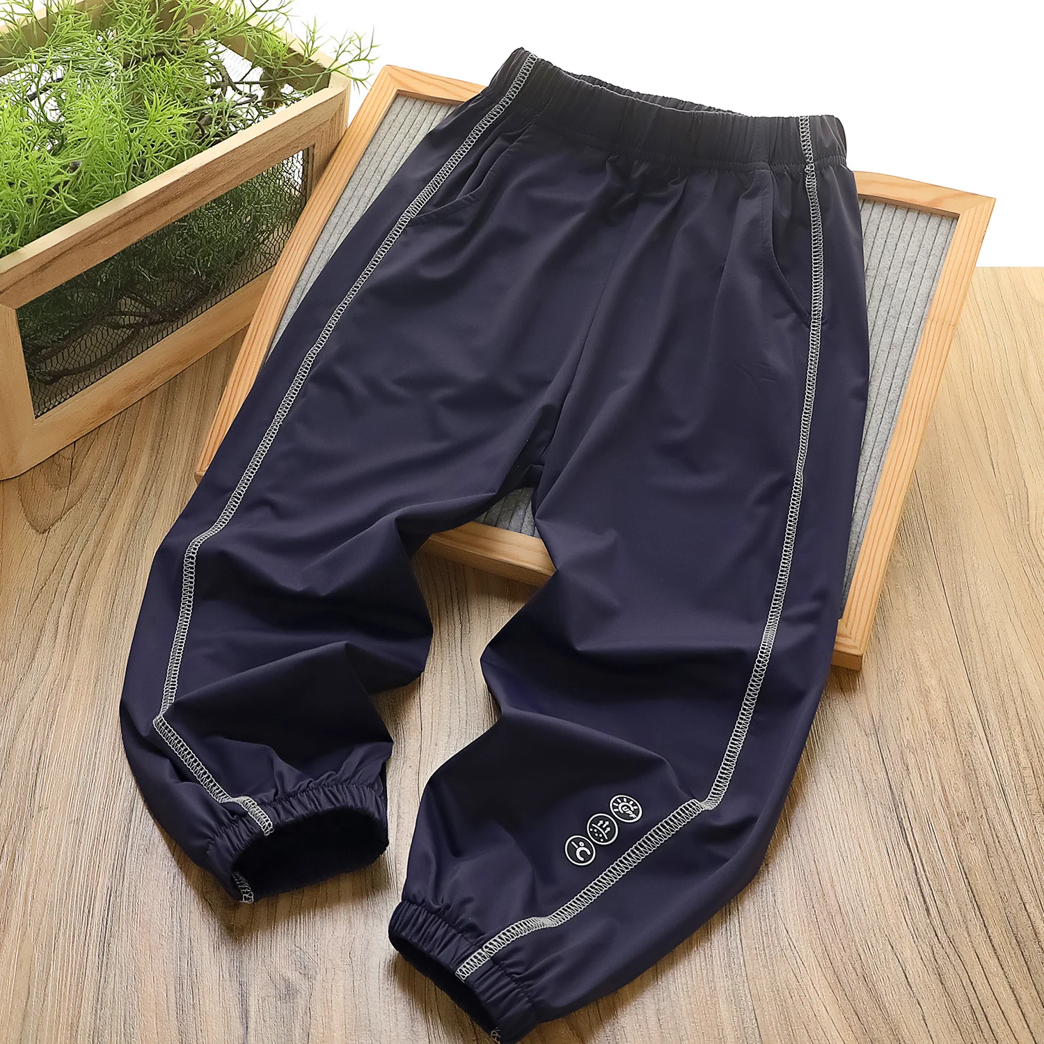 IYEAL 2025 Spring/Summer New Kids sBoys' Quick drying Breathable Air Conditioning Pants Sunscreen Cool Mosquito proof Pants