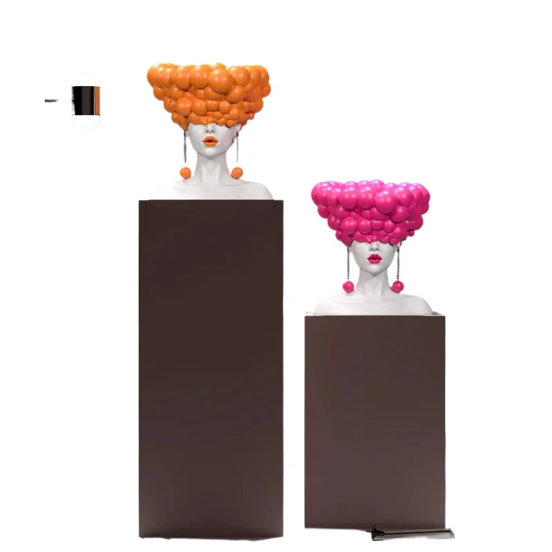 LMM1 fashion artwork portrait sculpture ornament milk tea coffee pavement jewelry
