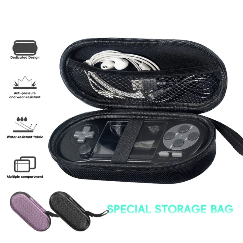 Carry Case Storage Box with Joystick Caps for SF2000 Game Console Storage Bag