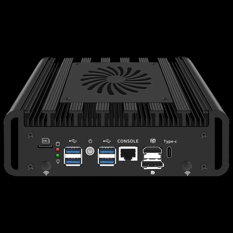 SZBOX Mini Soft Router Ultra 7-165H Meteor Lake Zweikanal SO-DIMM DDR5 6x2,5G LAN M.2 NVMe WiFi5 4K HDMI/DP Win11