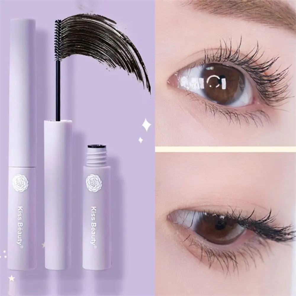 Curl Mascara Small Brush Head Thick Waterproof Eyes Makeup Non-smudge Ultra-fine Cosmetic Tool Girl