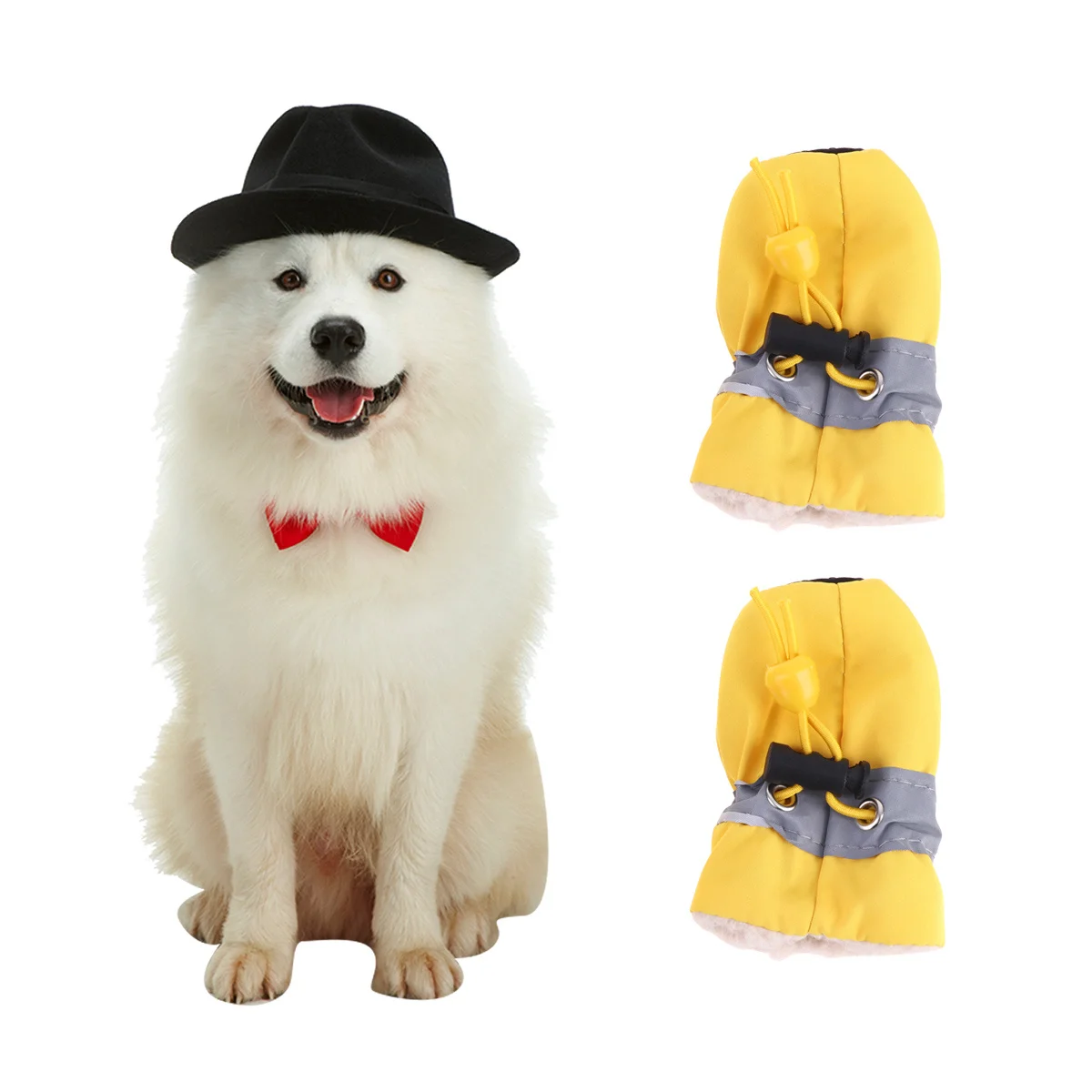 

Anti-Skid Pet Shoes Yellow Size 7 Dog Boots Paw Protector Simple Casual Design Anti-Slip Soles Shoes for Dogs Dog Boots