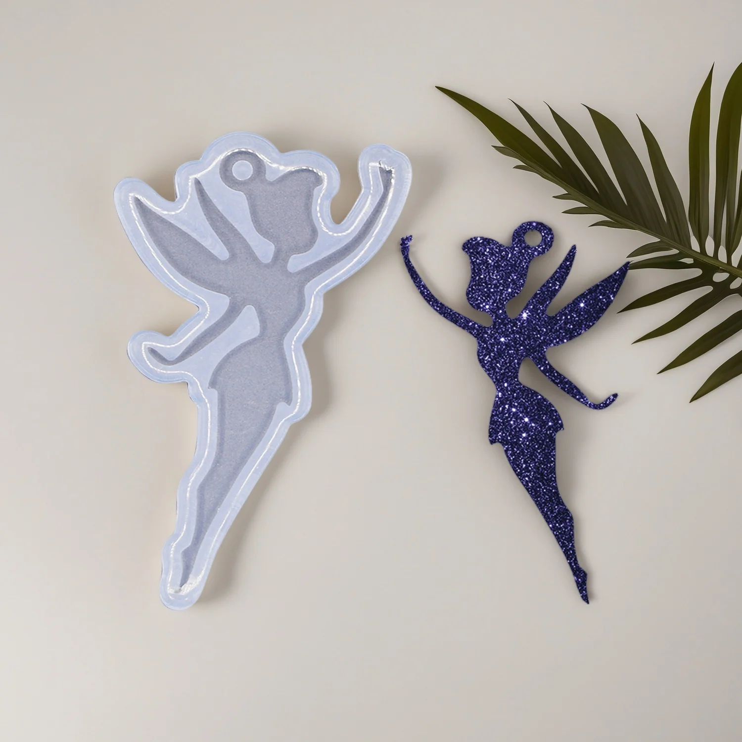 Silicone Angel boy Mold DIY Making Epoxy Resin Jewelry DIY Craft Silicone Fairy Keychain Mold - view 6