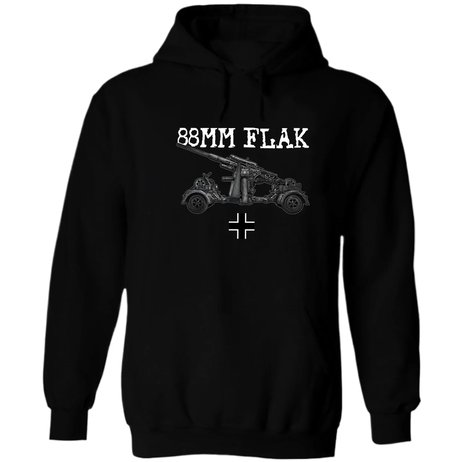 

WWII German 88mm Flak 36 Anti-Aircraft / Anti-Tank Gun Pullover Hoodie Comfortable Cotton Casual Mens Sweatshirt Streetwear