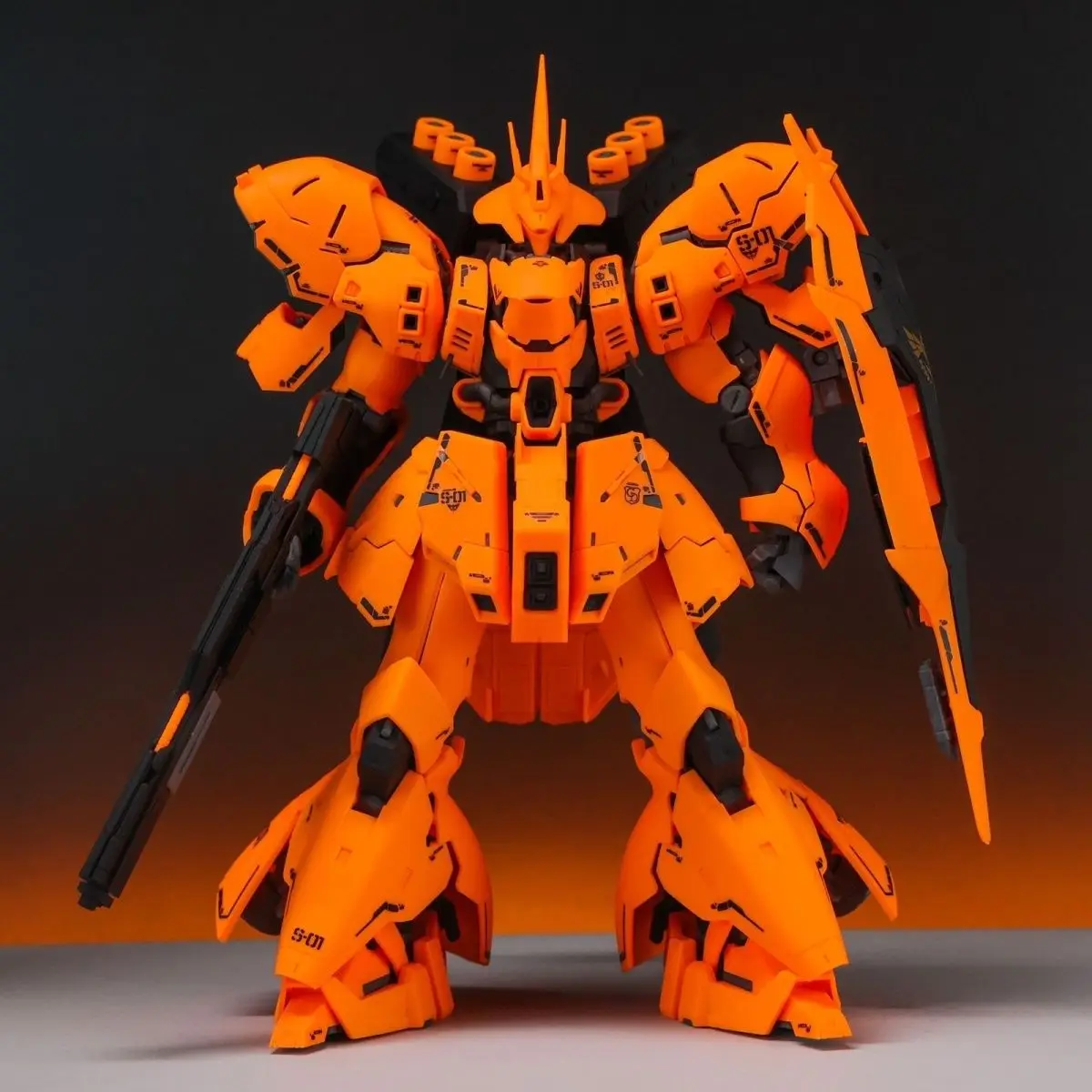 STAR Model 1/144 RG MSN-04 Sazabi Orange Assembly Model Kits Anime Action Figure Robot Plastic robot Model Gifts Toys