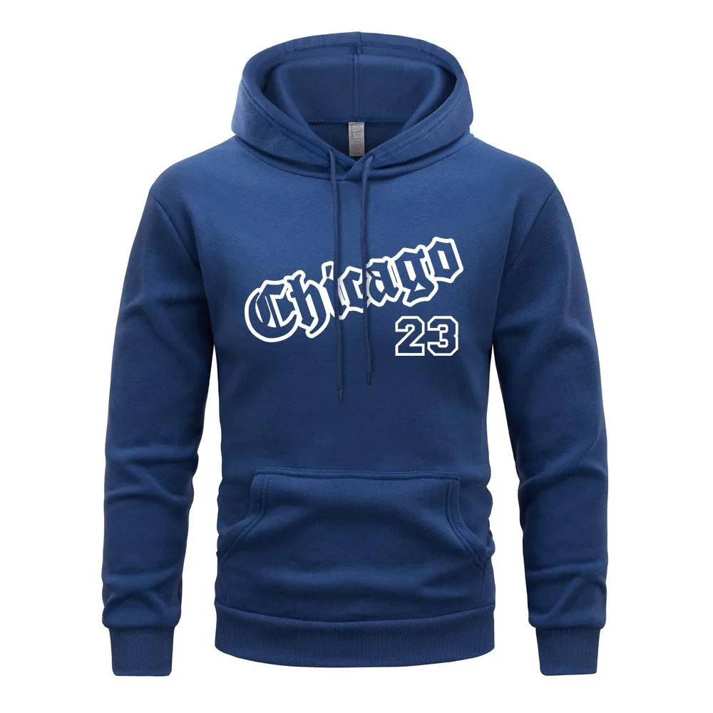 Chicago No.23 Hoodie Men America Style Fleece Hoodies Flexible Comfortable Sweatshirt British Style Hoody Men's Clothing