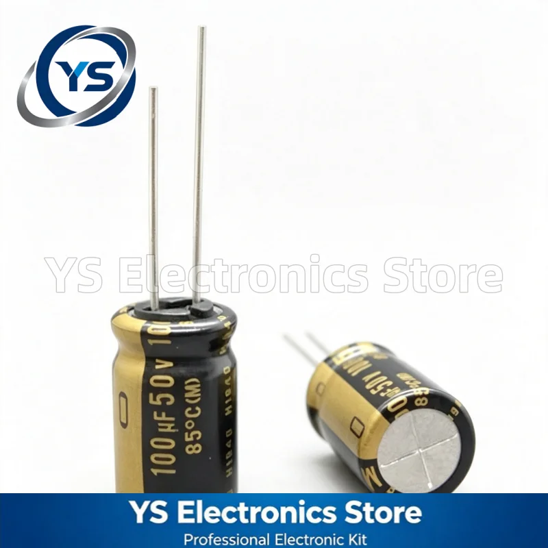 10-100pcs Nichicon MUSE KZ 100UF50V 12.5x20mm UKZ1H101MHM 50V100UF 100UF 50V Hi-Fi Audio Capacitor Copper Feet New and Original