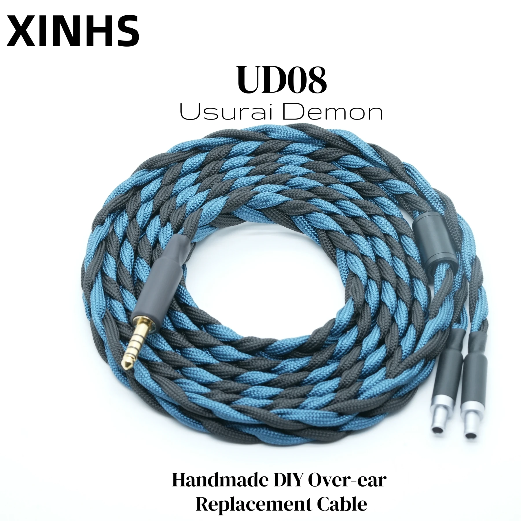 Diy Headphone - XINHS UD08 HiFi-Kopfhörer-Upgrade-Kabel 4,4MM/XLR/HD650/HD800 für Sennheiser-Kopfhörer