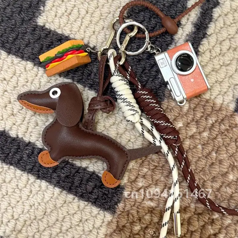 Braided Rope Bag Pendant High-grade Keychain Pendant Ruth's Same Style Dachshund Pendant Suitable For Phone Bag Accessories