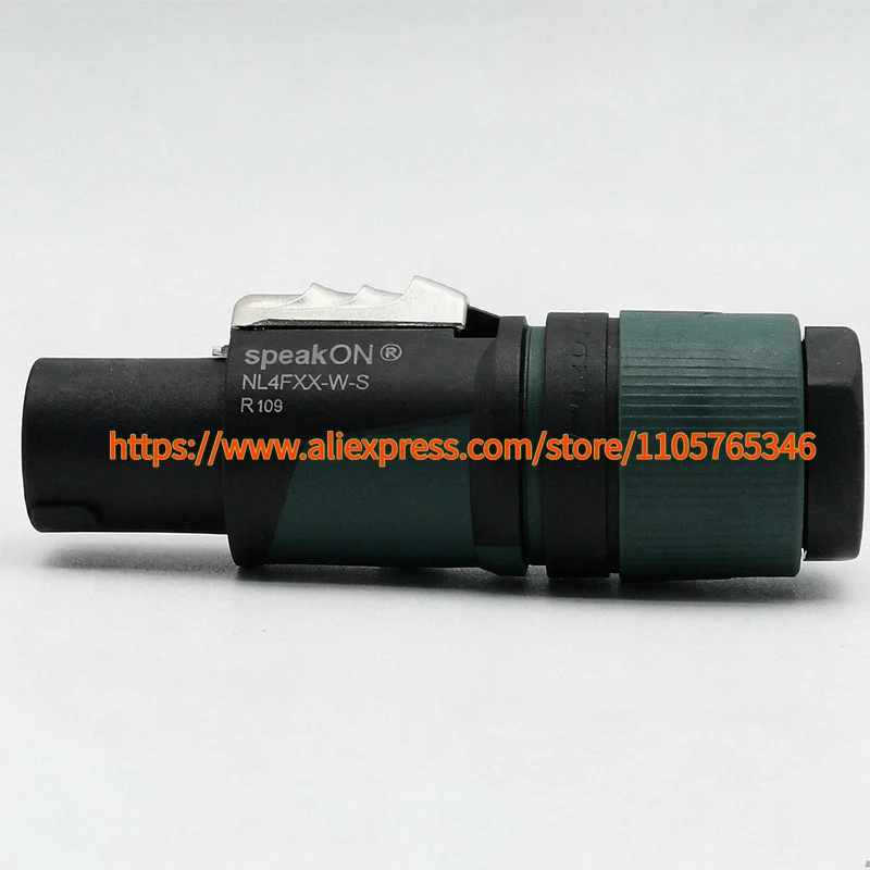 3pcs Original Switzerland NEUTRIK NL4FXX-W-S 4 Pole SpeakON Cable Connector Screw Terminal Assembly Cable Diameters 6 to 12MM