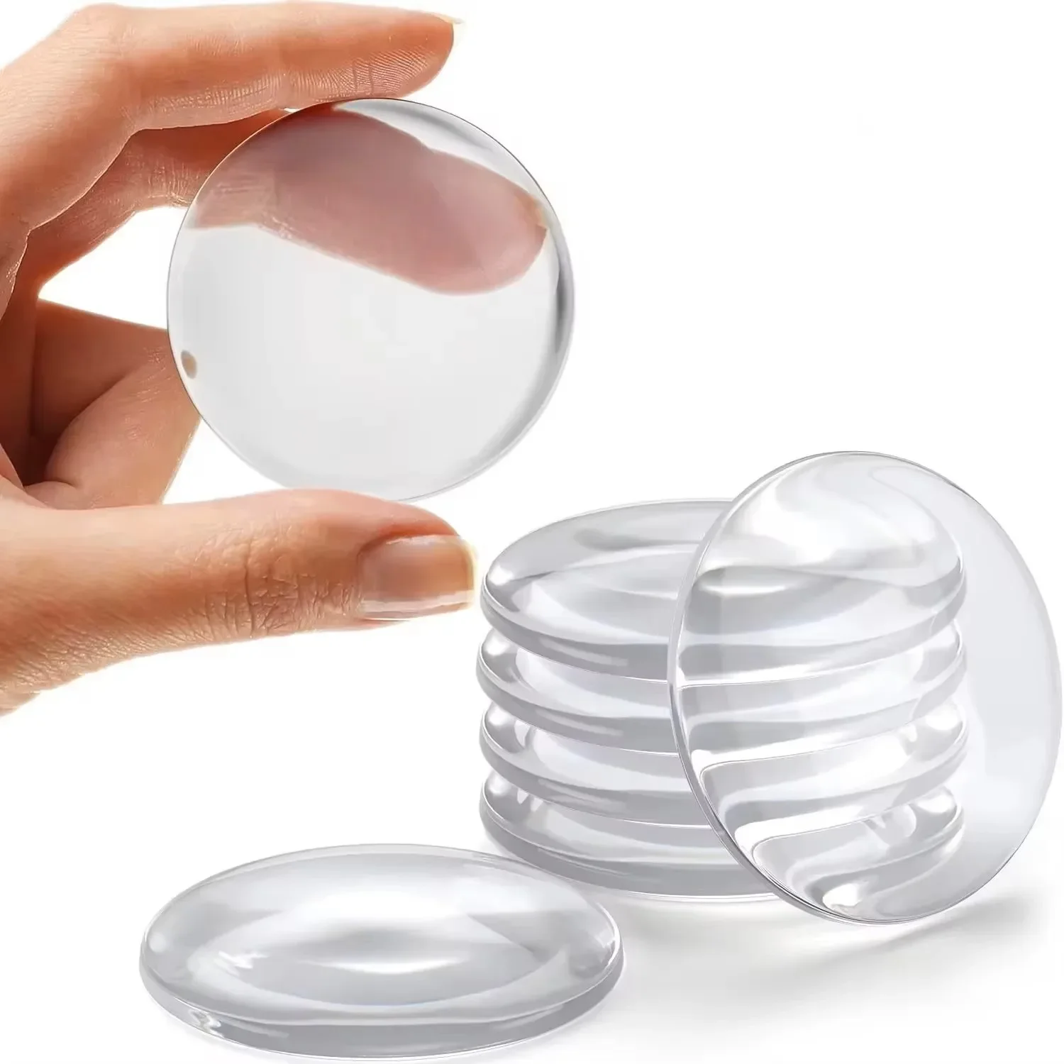 Transparent Soft Silicone Door Stopper Bumper Self-adhesive Stickers Wall Protector Muffler Furniture No Trace Anti-crash Pad