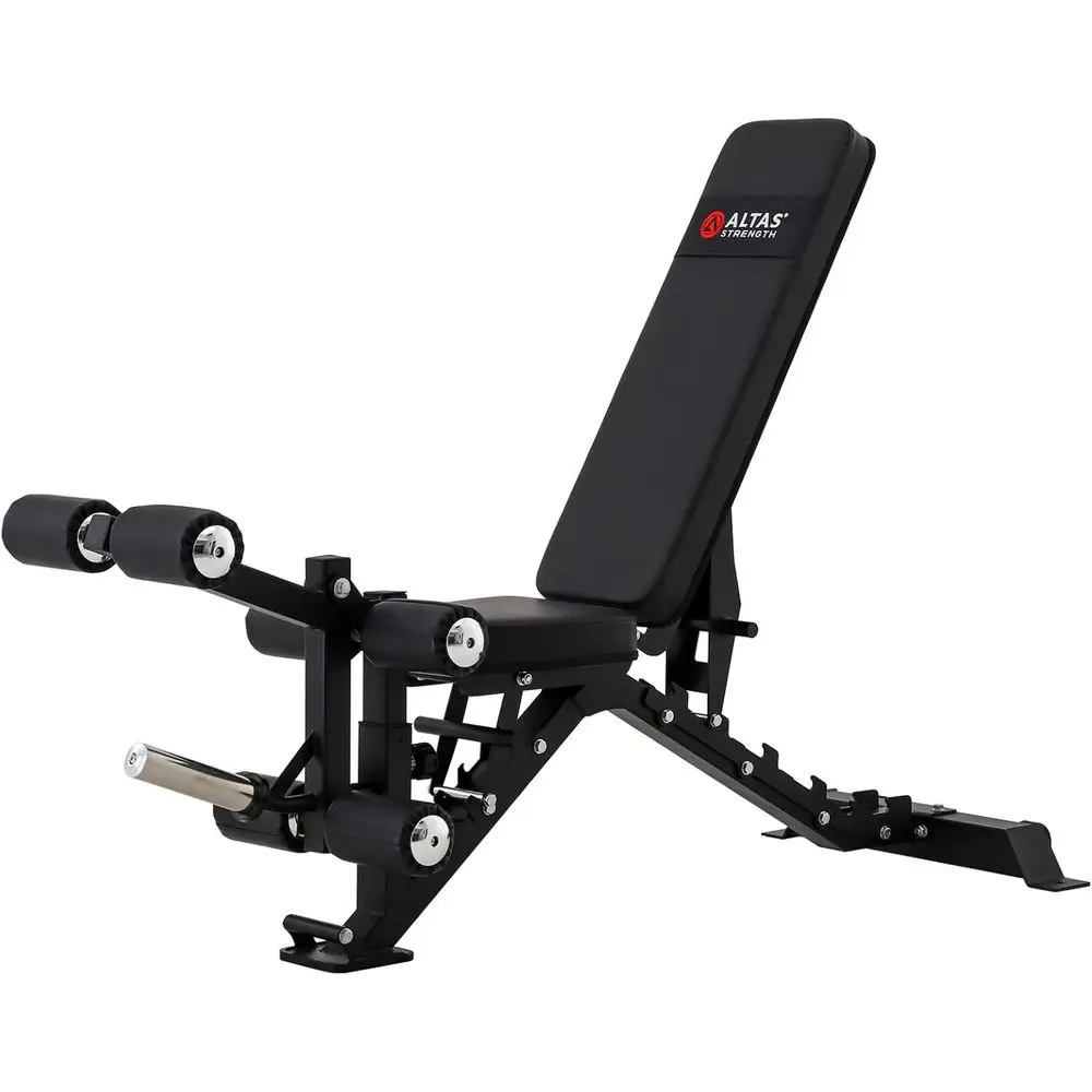 

3-in-1 Utility Weight Bench with Leg Developer, Preacher Curl, and Smith Machine Attachment for Home Gym
