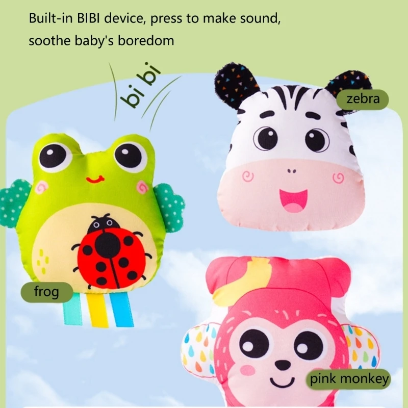 Jouet hochet suspendu berceau poussette d'animal en peluche douce pour poussette le berceau bébé avec le jouet