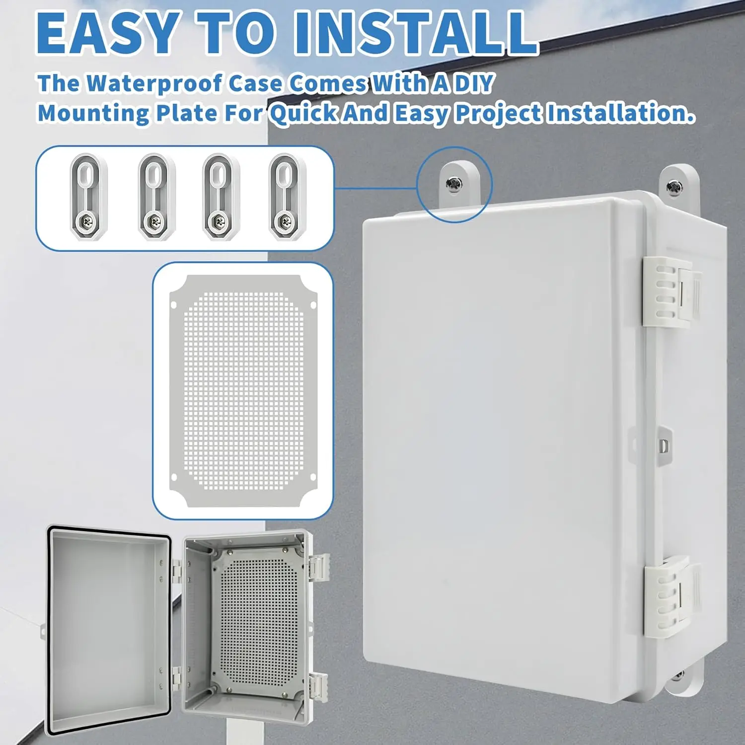 Waterproof Distribution Box Outdoor Waterproof Box Project Distribution Box Snap Fastener Waterproof Box Outdoor Electricity Met