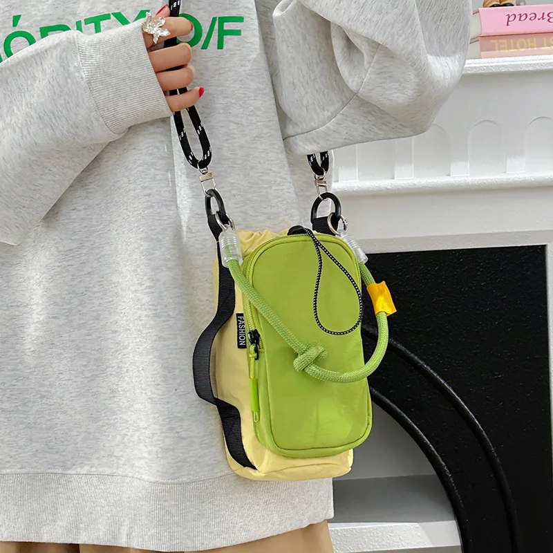 New Orange Fashionable Versatile Portable Mobile Bag Small Bag Outdoor Cycling Single Shoulder Crossbody Bag Street