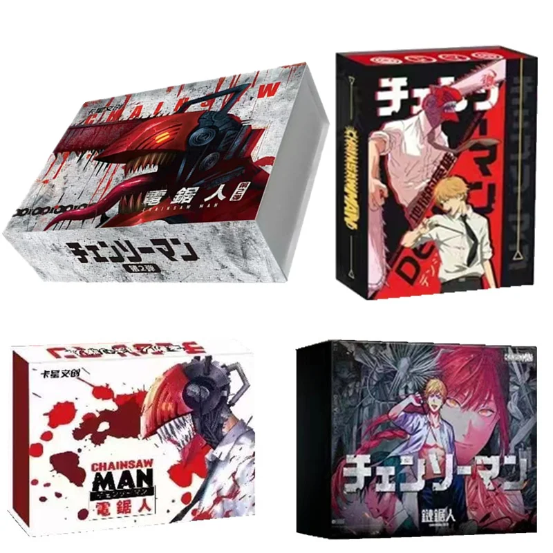 

2023 Newest Chainsaw Man Collection Card Makima Power Denzi Japanese Anime Figure Booster Box Doujin Toys And Hobbies Gift