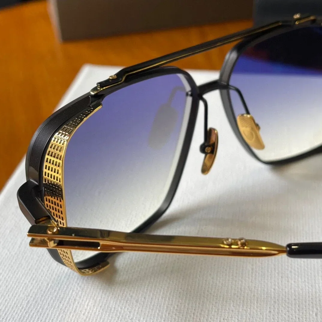 نظارات شمسية MACH SIX ذات إصدار محدود عالي الجودة للرجال بتصميم عصري من التيتانيوم للنساء مع صندوق