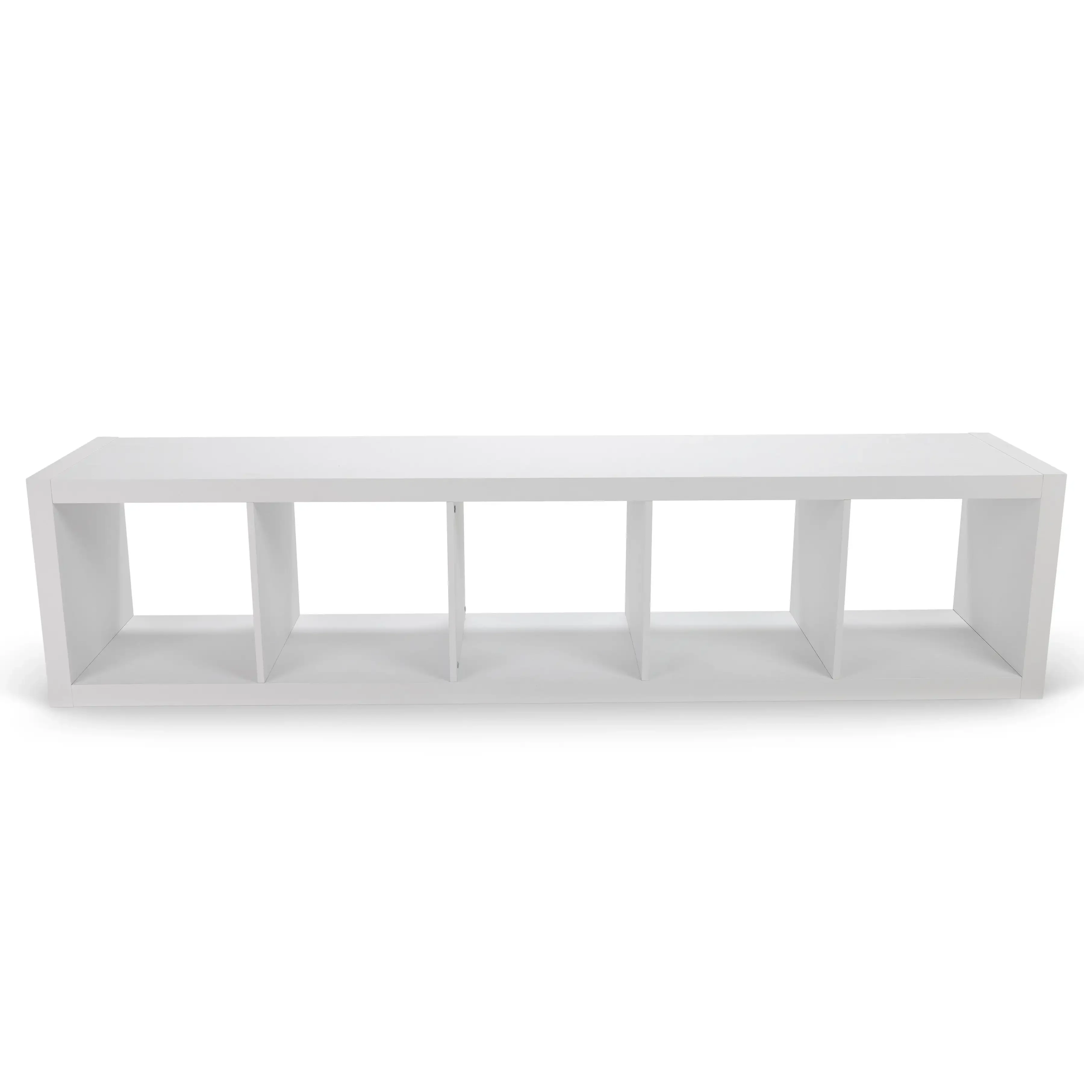 5-Cube Vertical Storage Organizer, White Texture