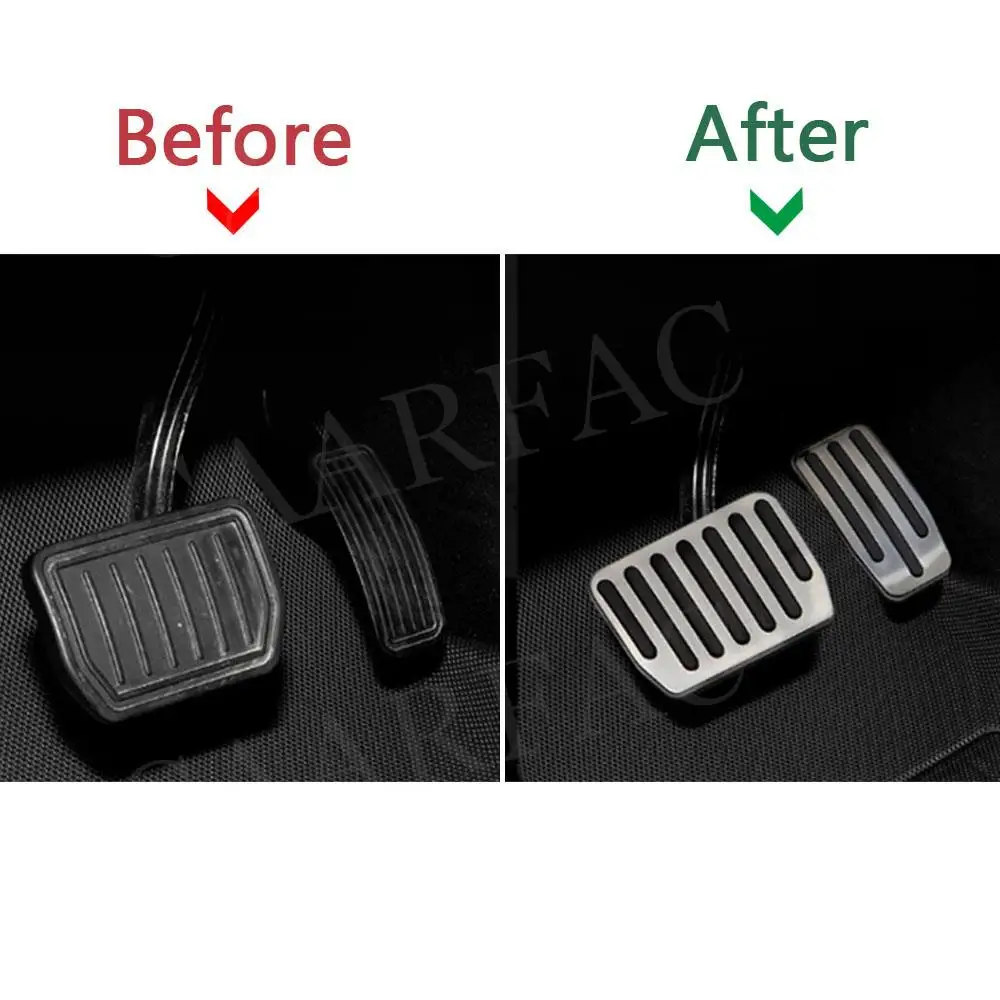 Car Body Kits Foot Pedal Pads Covers Inner Accessories Aluminum Alloy Accelerator Brake Rest Pedals for Model Y For Model 3