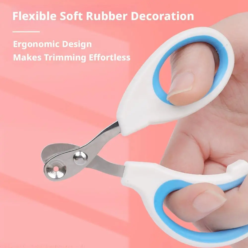 Cat Nail Clipper with Safety Hole Precision Pet Trimmer for Cats Easy Safe Nail Trimming