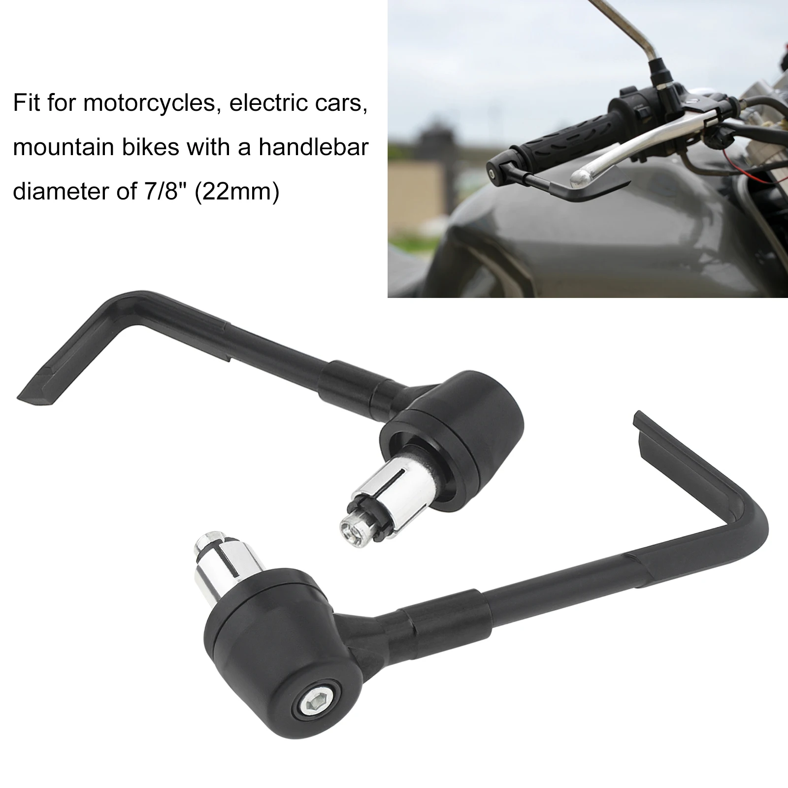 7/8 Inch 22mm Universal Handlebar Brake Protector for Motorcycle / Scooter / Electric Motorbike Clutch Lever Hand Guard