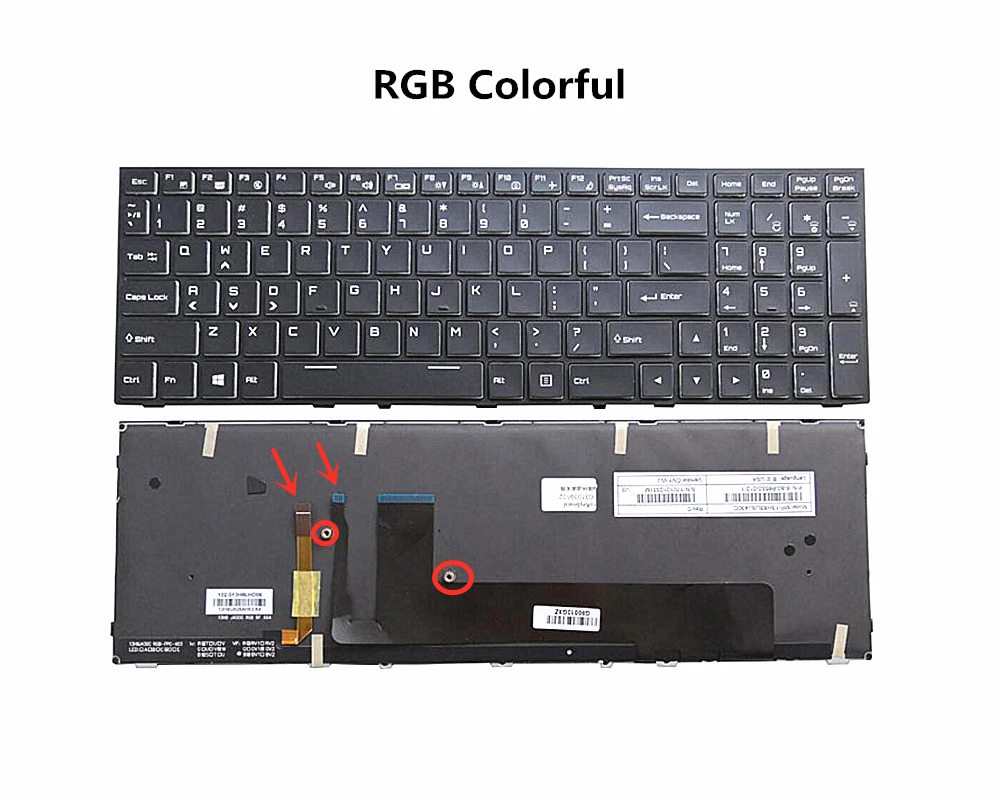 

New US Russian RGB Backlit For Clevo P650 P651 SE P655 P671 P671SG P650HP3 P670RE3 P670RG P650RE3 P650RE6 Keyboard RU