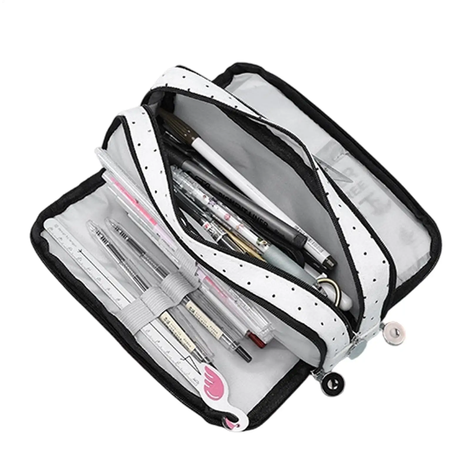 Pencil Case Large Capacity Multiple Compartments Pencil Pouch Lightweight Pencil Organizer Makeup Bag Back to School Gift