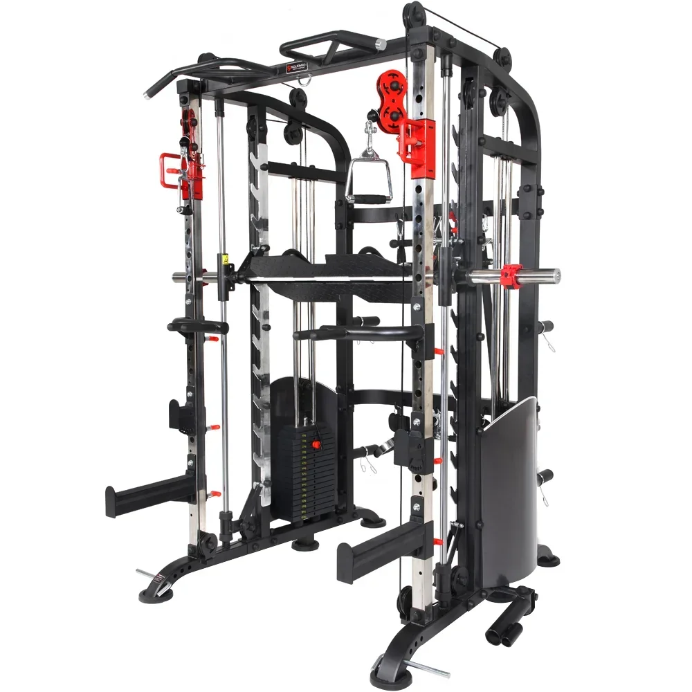 New Design Fitness Equipment Smith Machine With Adjustable Bench multi-functional Home Gym Equipment