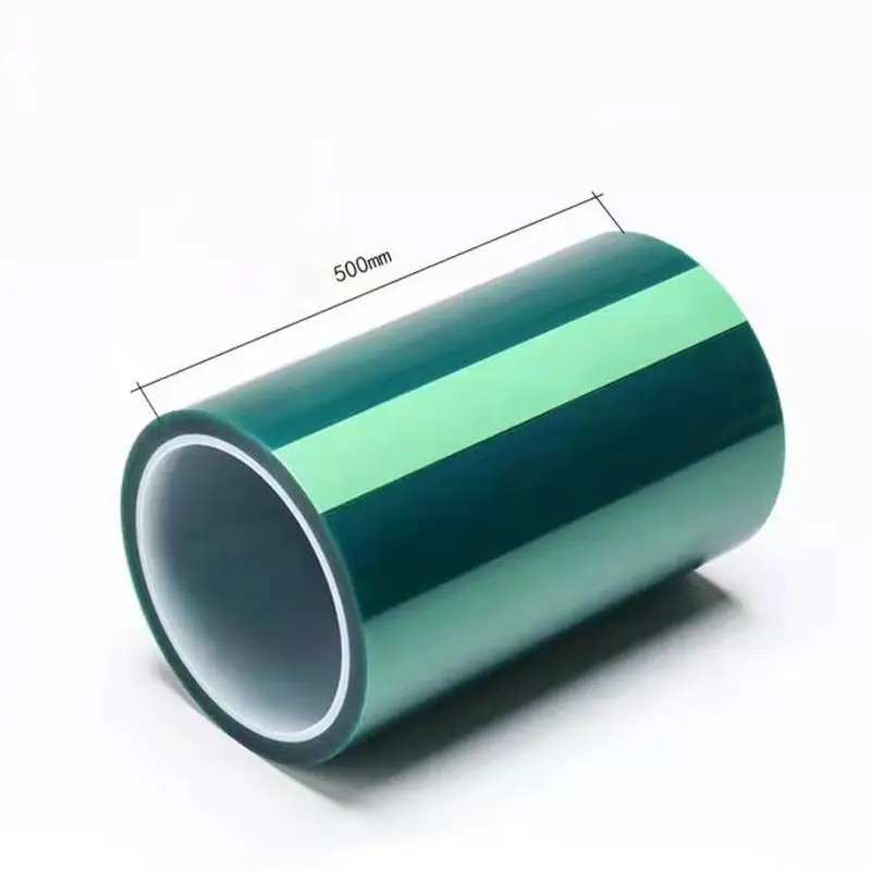 PET Film Tape Heat Resistant High Temperature Masking Shielding Green-Tape For PCB Solder SMT Plating Insulation Protection