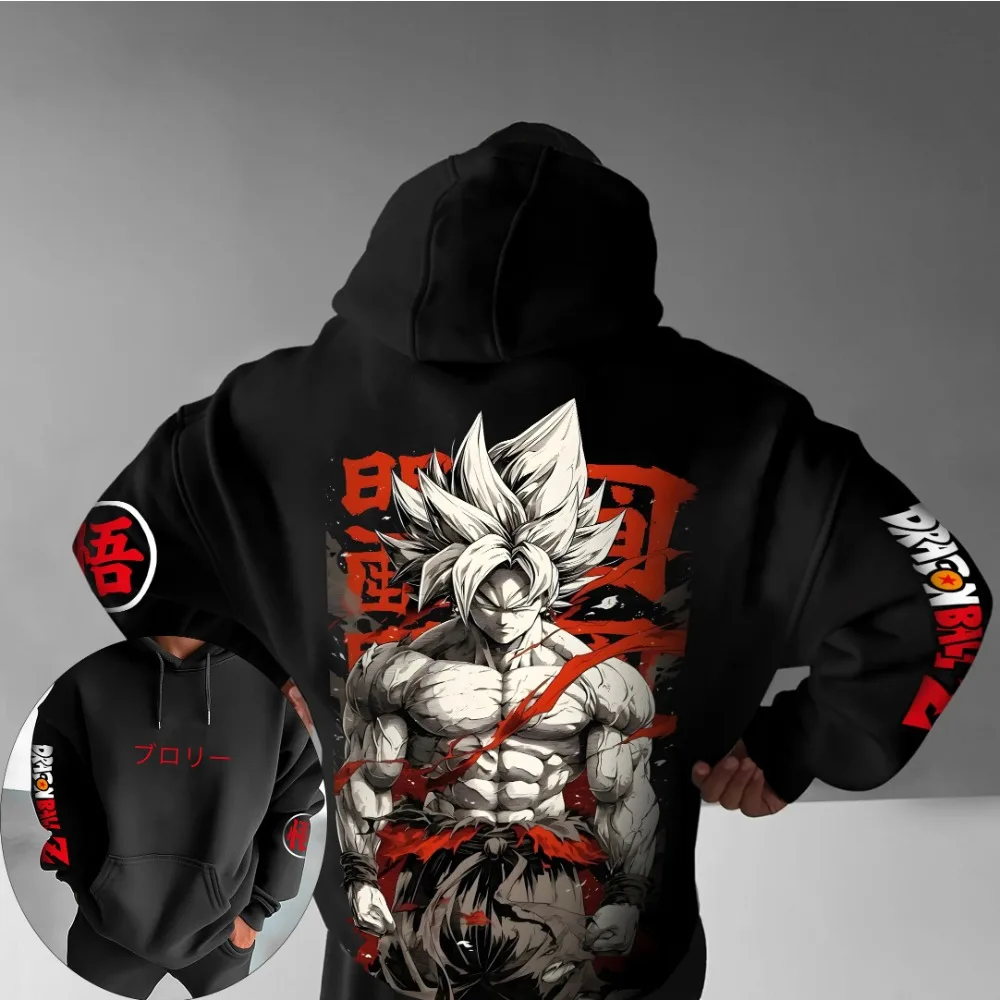 

Dragon Ball Men's Hoodie Sweater Son Goku Japanese Anime Classic IP Summer Autumn Boy Children's Long Sleeve Parent-Child Wear